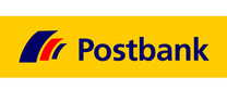Postbank Firmenlogo für Erfahrungen zu Finanzprodukten und Finanzdienstleister